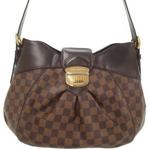 Sistina MM Damier Ebene Shoulder Bag